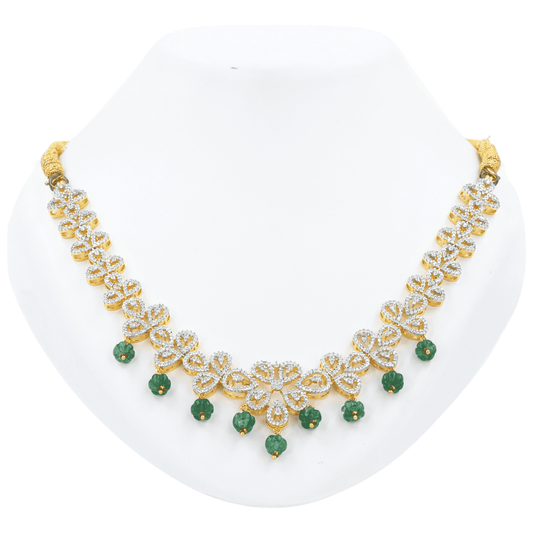 Gold Regal Jade Necklace Set