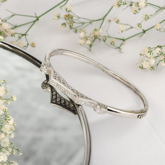 Silver Sterling Elegance Cuff/Kada