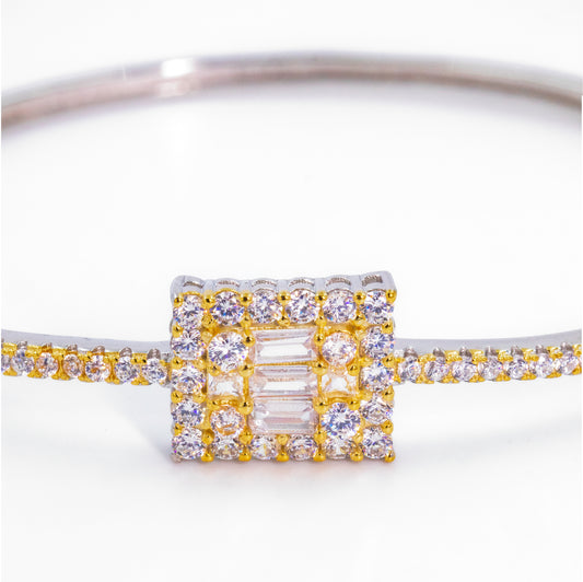 Silver Gold Starlight Cuff/Kada