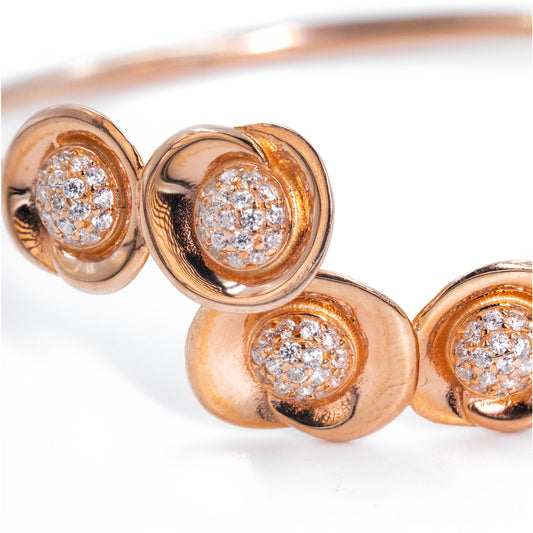 Rose Gold Rosette Cuff/Kada