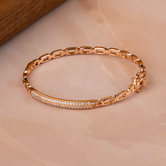 Rose Gold Serenity Cuff/Kada