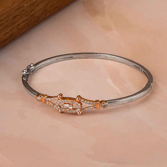 Rose Gold Radiant Reflection Cuff/Kada