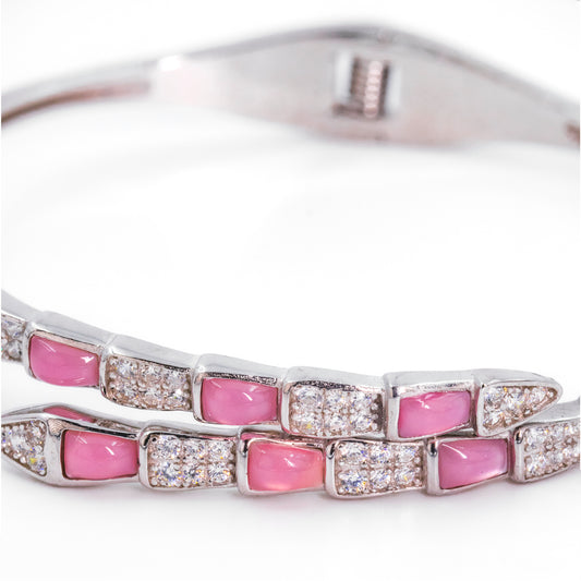 Silver Glimmering Grace Cuff/Kada