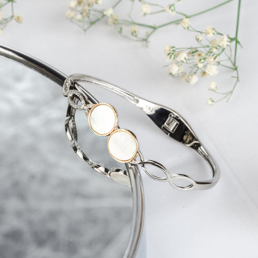 Silver Circle Symphony Cuff/Kada