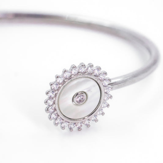 Silver Opulent Orbit Cuff/Kada