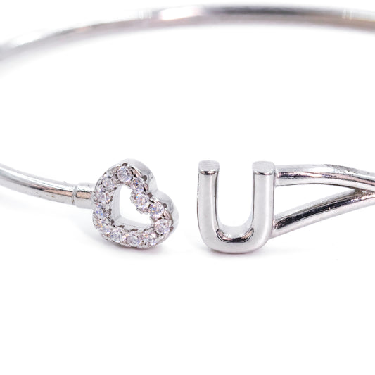 Silver Love You Cuff/Kada