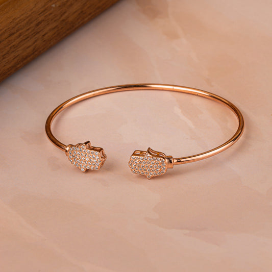 Rose Gold Touch of Grace Cuff/Kada