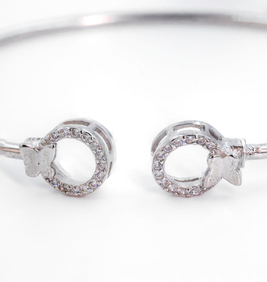 Silver Graceful Cuff/Kada