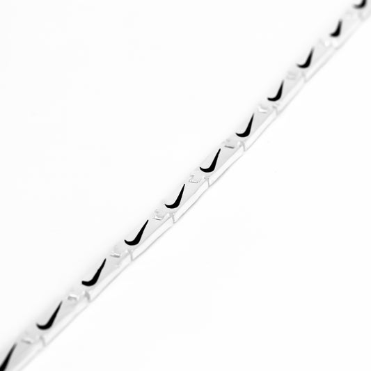 Silver Minimal Nike Bracelet