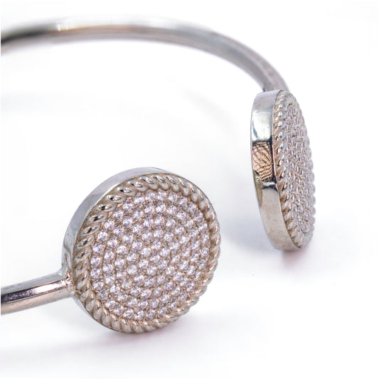 Silver Halo of Circle Cuff/Kada