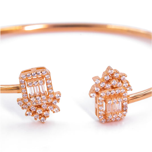 Rose Gold Sparkle Strand Cuff/Kada