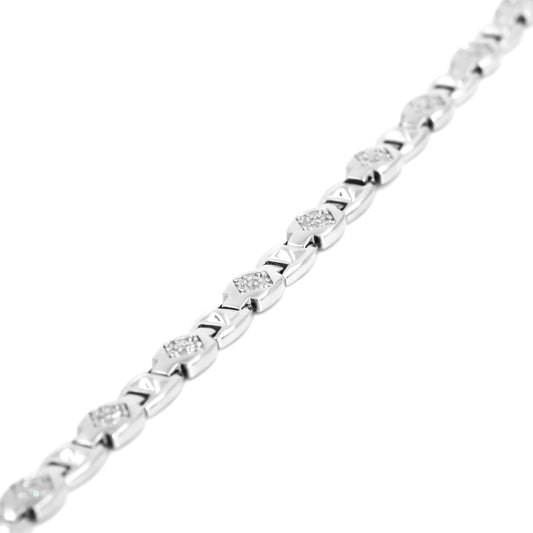 Silver Classy Zircon Bracelet