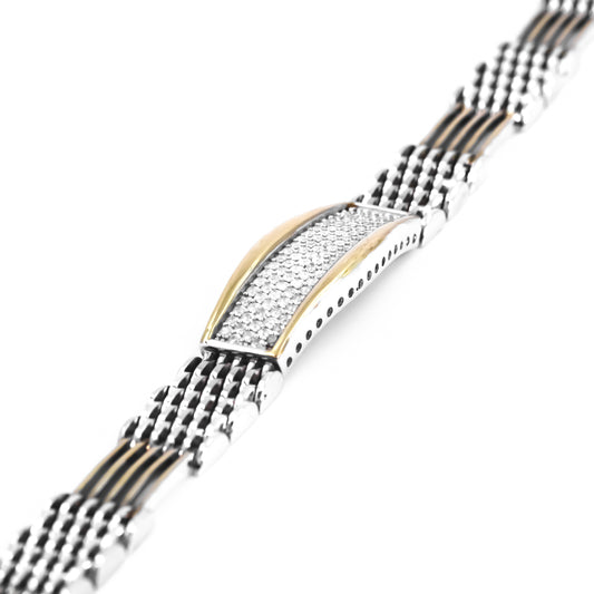 Silver Two Tone Vintage Presidential Bracelet