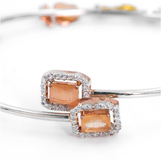 Silver Timeless Treasure Charm Cuff/Kada