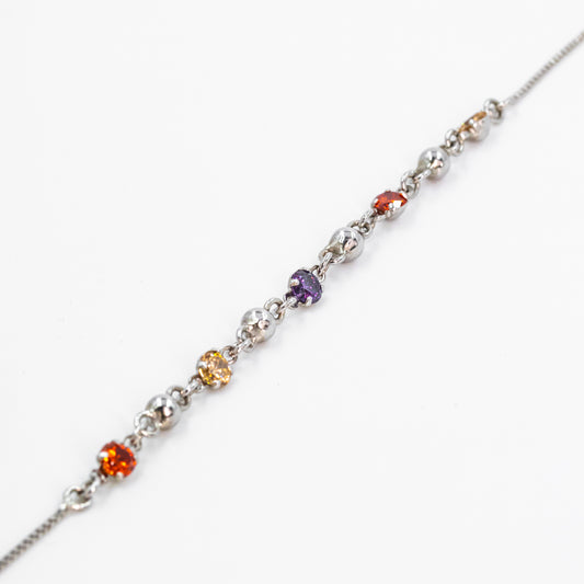 Silver Prismatic Brilliance Bracelet