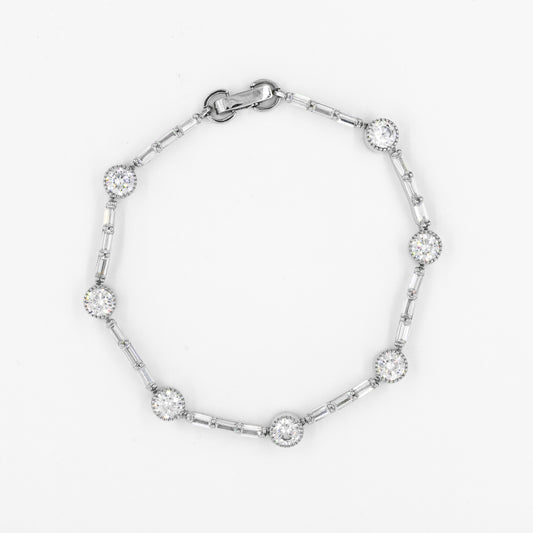 Silver Circular Linked Harmony Bracelet
