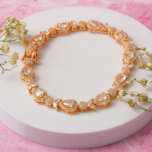 Rose Gold Crystal Bracelet