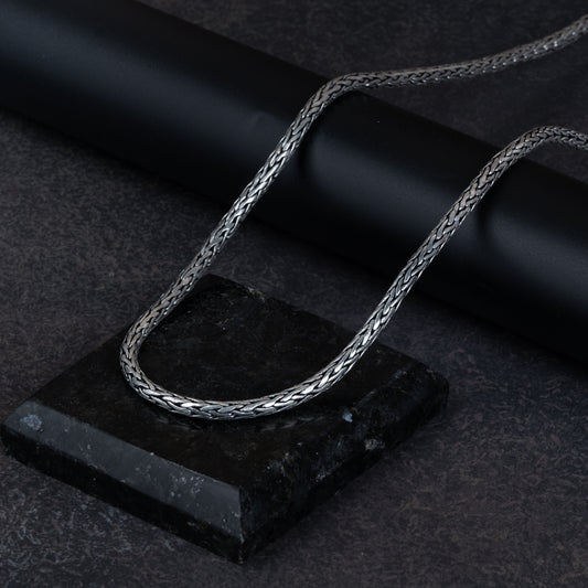 Vintage Silver Rugged Link Chain