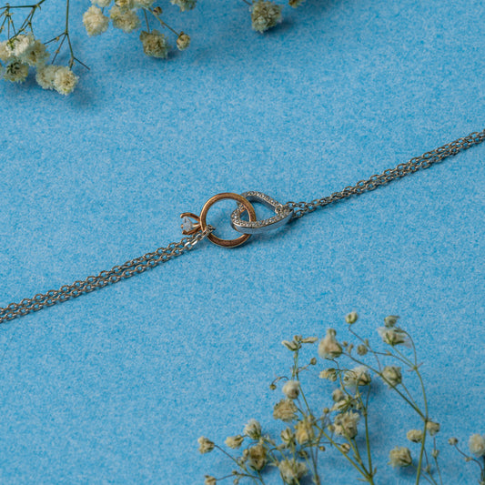 Two Tone Ring of Love Bracelet