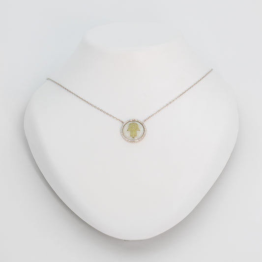 Silver Hamsa Chain Pendant