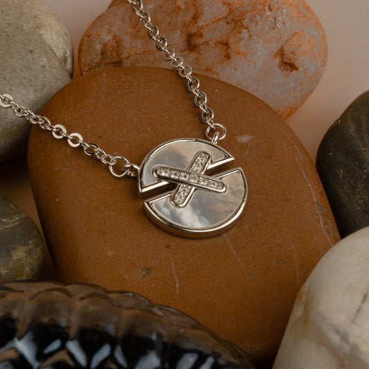 Silver Cross Chain Pendant