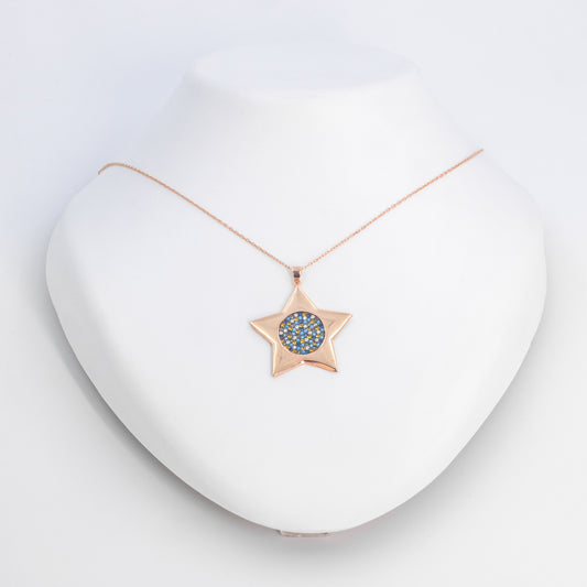 Rose Gold Korean Star Chain Pendant
