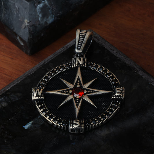 Vintage Compass Pendant