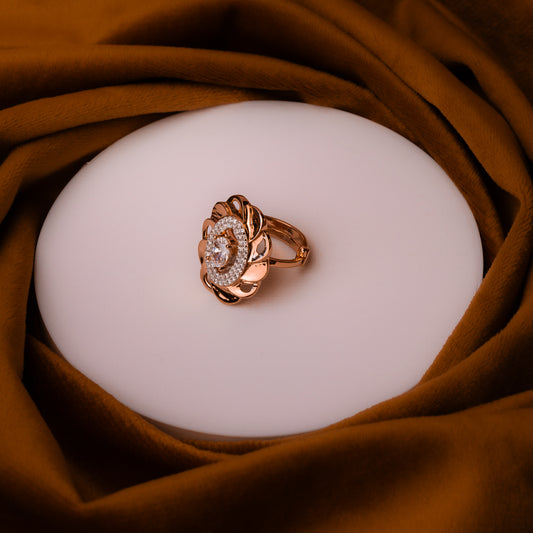 Rose Gold Ivory Radiance Ring
