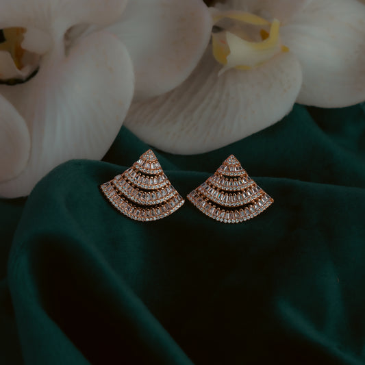 Rose Gold Bold Brilliance Earrings