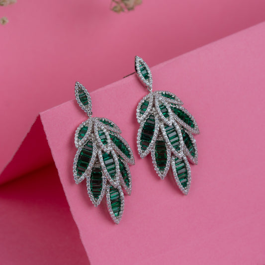 Silver Vibrant Wing Earrings