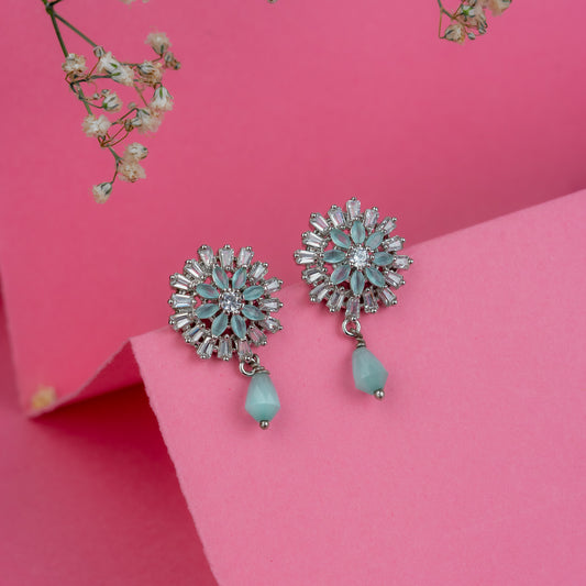 Silver Minty Marvel Earrings