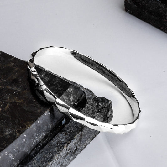 Silver Moonlit Cuff/Kada