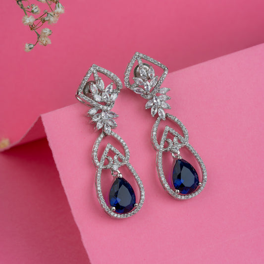 Silver Oceanic Gleam Earrings