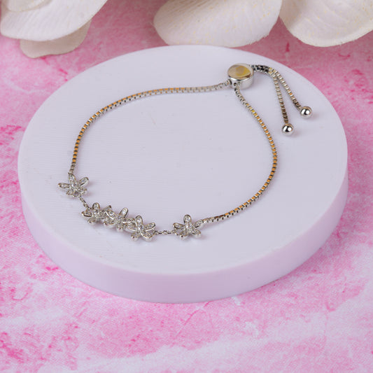 Silver Daisy Bracelet