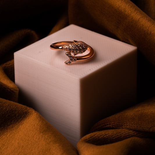 Rose Gold Dolphin Ring