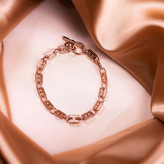 Rose Gold Harmonic Spark Bracelet