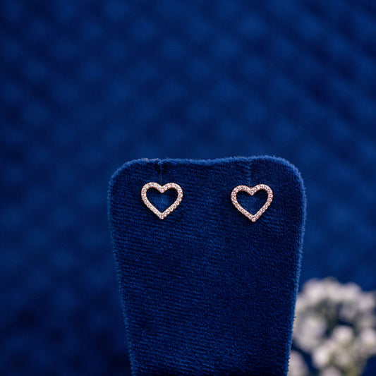 Silver Love Loop Earrings