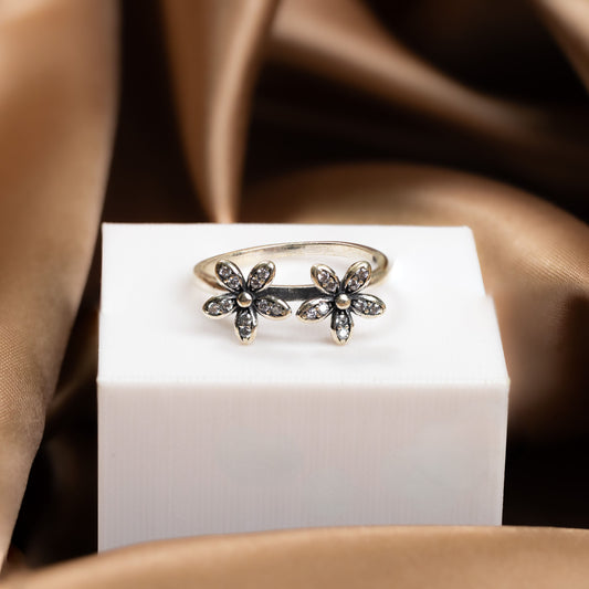 Silver Vintage Bloom Ring