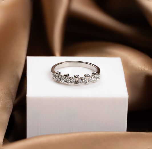 Silver Cute Minimal Ring