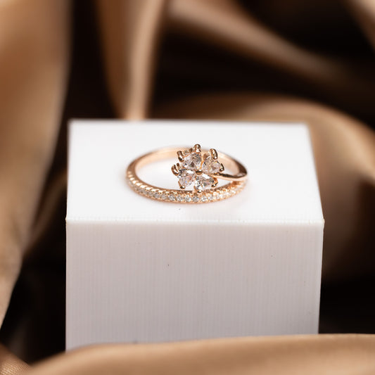 Rose Gold Fortune Bloom Ring
