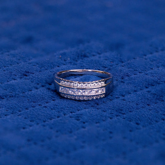 Silver Emberstone Band Ring