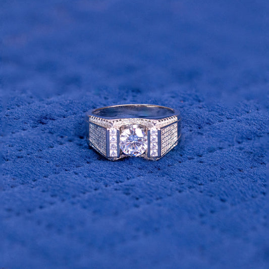 Silver Sterling Prestige Solitaire Ring