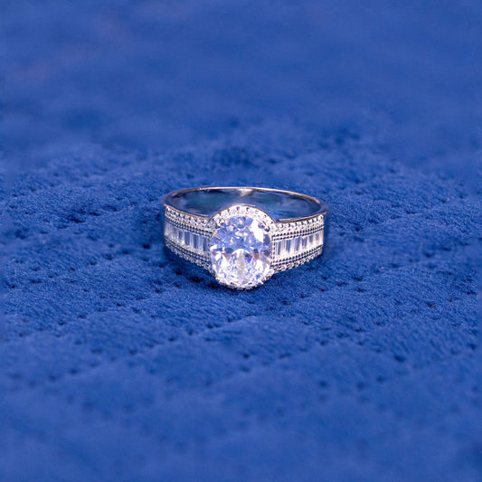 Silver Stonecrest Solitaire Ring