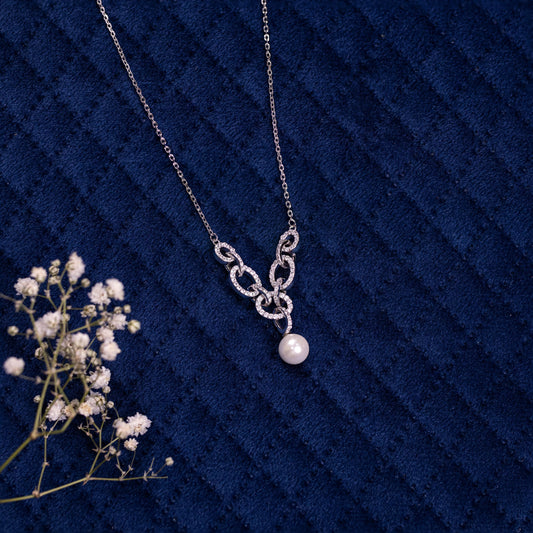 Silver Seraphine Pearl Luxe Chain Pendant