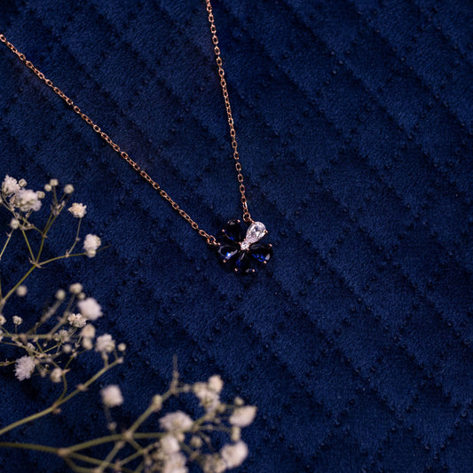 Rosegold Azure Bloom Chain Pendant