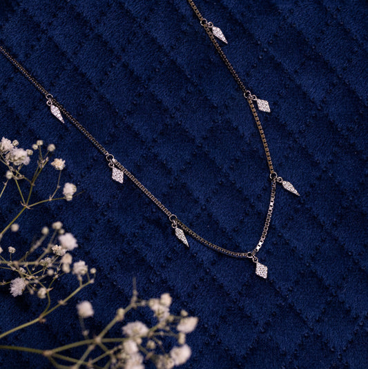 Silver Enchanting Prism Charm Chain