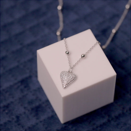 Silver Love Dot Chain Pendant