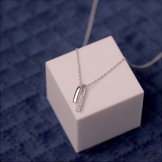 Silver Quiet Edge Chain Pendant