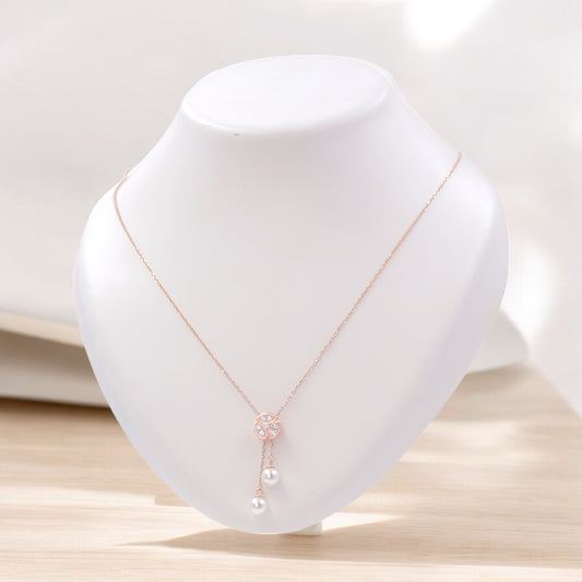 Rosegold Pearlaire Chain Pendant