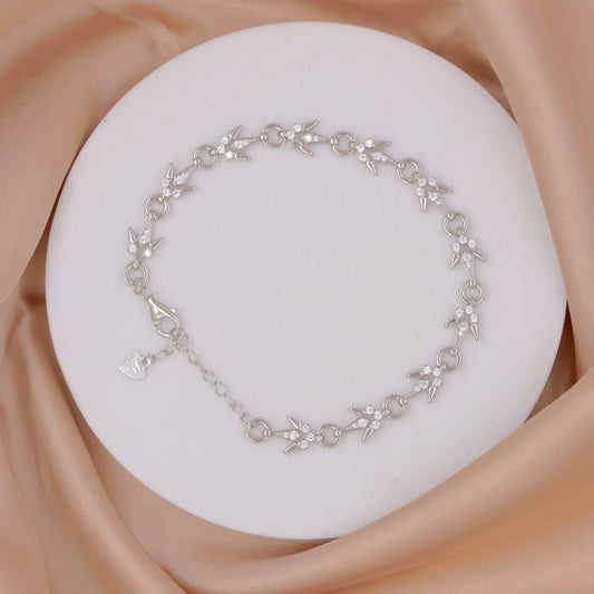 Silver Aegis Chain Bracelet
